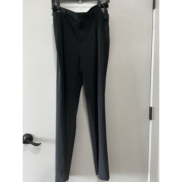 ALO Yoga Mid-Rise Showdown Trouser Pants Side Buckle Black 158$ Womens M /L - Picture 12 of 13